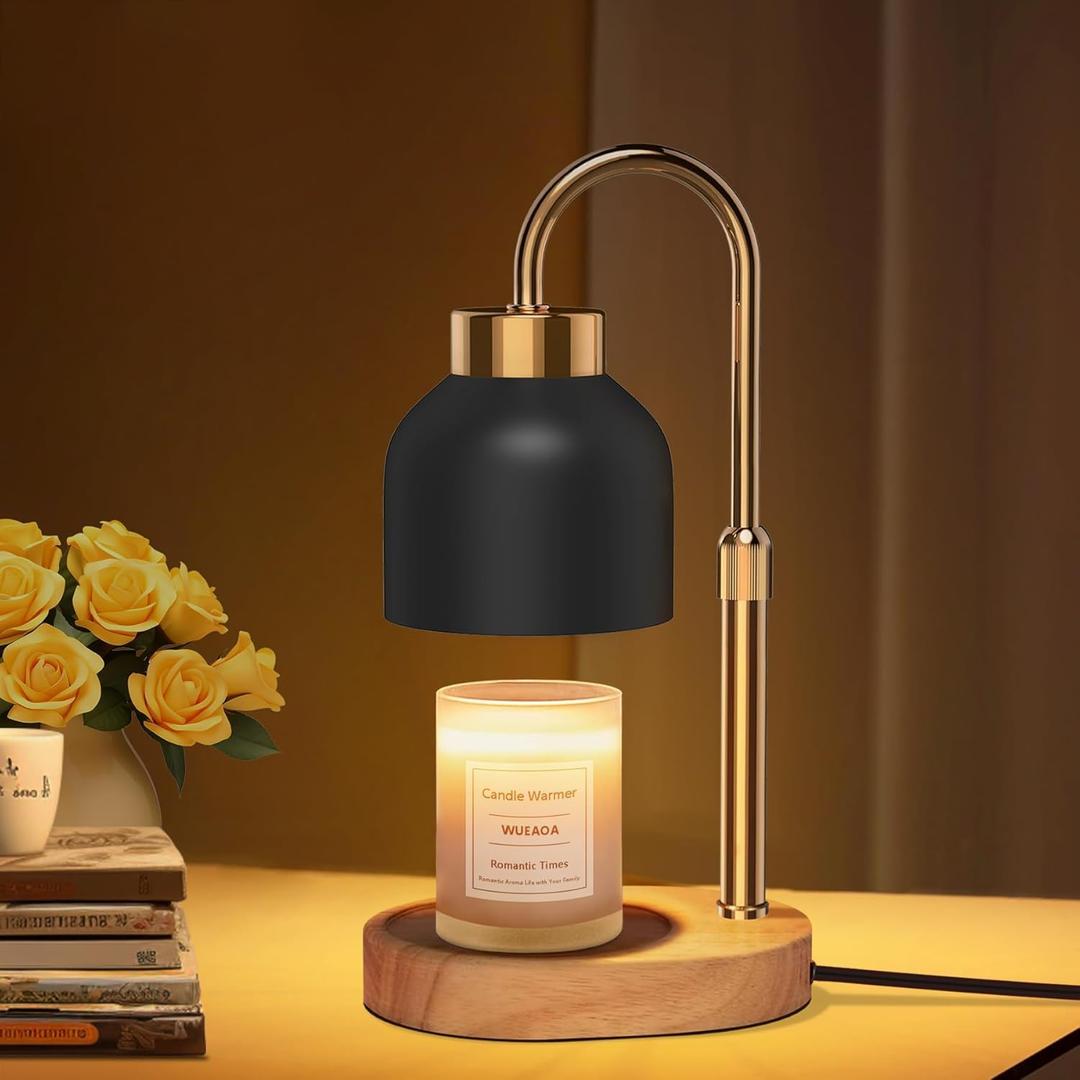 Candle Warmer Lamp with Timer and Dimmer, Height and Brightness Adjustable, Black Electric Wax Warmer for Women Mom, Best Birthday and House Warming Gift New Home Decor Candle Warmer Lamp with Timer and Dimmer, Height and Brightness Adjustable, Black Electric Wax Warmer for Women Mom, Best Birthday and House Warming Gift New Home Decor