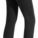 AFITNE Women's Dress Yoga Pants Straight Leg Stretchy Business Casual Office Work Slacks with Pockets Wrinkle-Resistant Trousers 27 Inches Black L