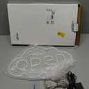 Super Bright Open Signs for Business, 16.5"x 10.2" LED Open Neon Sign, Electric Light up Sign with 12V Adapter & ON/OFF Switch, Rainbow Open Sign LED for Window Stores Restaurants Offices Shops Bar Cafe