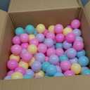 Amazon Basics BPA Free Crush-Proof Plastic Ball, Pit Balls with Storage Bag, Toddlers Kids 12+ Months, Pack of 400 Balls, 6 Pastel Colors