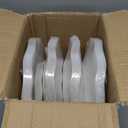 PLASTICPRO 96 Piece Combo Plastic Dinner Plates Disposable Plastic Fancy Heavy Duty Party Dishes 7 inch and 10 inch, Pearl White Ribbed