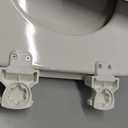 CHURCH Toilet Seat, Easy Clean Hinges Release for Deep Cleans, Durable Enameled Wood Seat, Round, Biscuit