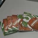Creative Converting Football Field Disposable Party Paper Napkins, 16 Count, Brown 6 Pack