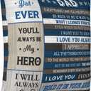 Father Gifts, Dad's Birthday Gifts Pillow Case 18"X18", Funny Dad Gift from Daughter Son, Father's Day Pillowcover, Best Dad Ever Gift Throw Pillow Cover