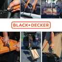 Black+Decker BDX1012 Black/Orange 48" Flat Bungee Cord Straps, 2 Pack