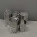 Mwellewm 8 Pcs Cocktail Shaker Boston Shaker Set Professional Bartender Kit Bar Stainless Steel Drink Shaker Bartending Martini Tin with 18oz & 28oz Mixed Alcohol Tool for Beginner(Silver)