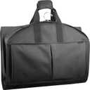 WallyBags 48 Deluxe Tri-Fold Carry On Travel Garment Bag with three pockets for men & women