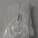 No Hook Slub Textured Shower Curtain with Snap-in PEVA Liner Set - 71" x 74"(72"), Hotel Style with See Through Top Window, Fabric Outer Curtain & Waterproof Inner Liner, White, 71x74
