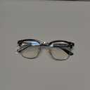 racico Blue Light Glasses for Men & Women - Mixed Material + Metal Frames with UV Protection Coating (A5 Bright Black/Gray Leopard/Red Leopard)