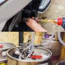 MECCANIXITY Braided Clear PVC Vinyl Tubing 5/8" ID PVC Tube High Pressure Water Hose 10ft for Industrial Tubing, Pump, 15.9mm x 21mm