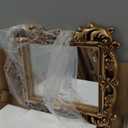 Gold Baroque Mirror - 26.3'' x 32.6'' Ornate Lightweight PU Frame, Vintage Decor Mirror for Living Room Fireplace Dining Room Entryway, Antique Mirrors with HD Reflection to Brighten & Expand Space