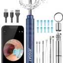Ear Wax Removal Tool Camera, Ear Cleaner with Camera, Ear Cleaning Kit 1296P HD Ear Scope, 6 LED Lights and 12 Ear Picks, Earwax Removal with Otoscope to Earify Earwax for iOS and Android (Midnight Blue)