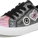 Blowfish Malibu Girls Pebble 3-k,  Color: Black/Pink Faux Leather, 11M