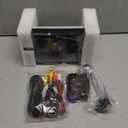 Single Din HD Touch Screen Car Stereo with Bluetooth,1 DIN 7 inch Car Radio Audio Receiver Surpport USB AUX SD Mirror Link Rear View Camera FM EQ SWC Steering Wheel Controller and Color Lights