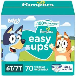 Pampers Training Pants - Easy Ups Boys & Girls Bluey - Size 6T-7T, 70 Count, Children's Potty Underwear
