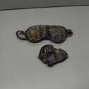 SILK & WILLOW - Botanical Print Pure Mulberry Silk Eye Mask & Scrunchie Gift Set, Luxurious Sleep Eye Mask & Hair Accessory Bundle, Durable Nature-Considerate Wellness Gifts for Women