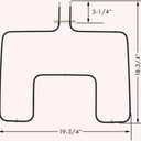 Replacement Oven Bake Lower Unit Heating Element for 318255006 for Electrolux for Frigidaire Range, 20.3 x 21.3 x 3.1 inches