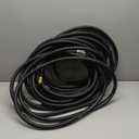 Guitrees 100FT 5/8 Heavy Duty Rubber Garden Hose - 200psi Working, 1000psi Burst - Hot/Cold Water - Five-Layered Braiding for Durability - Versatile for Gardening, Agriculture, Construction(Black)