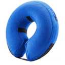 BENCMATE Inflatable Dog Cone Collar Alternative, Soft Dog Cone for Small Medium Large Dogs and Cats, Neck Recovery ECollar Donut Collar After Surgery (Large, Blue)
