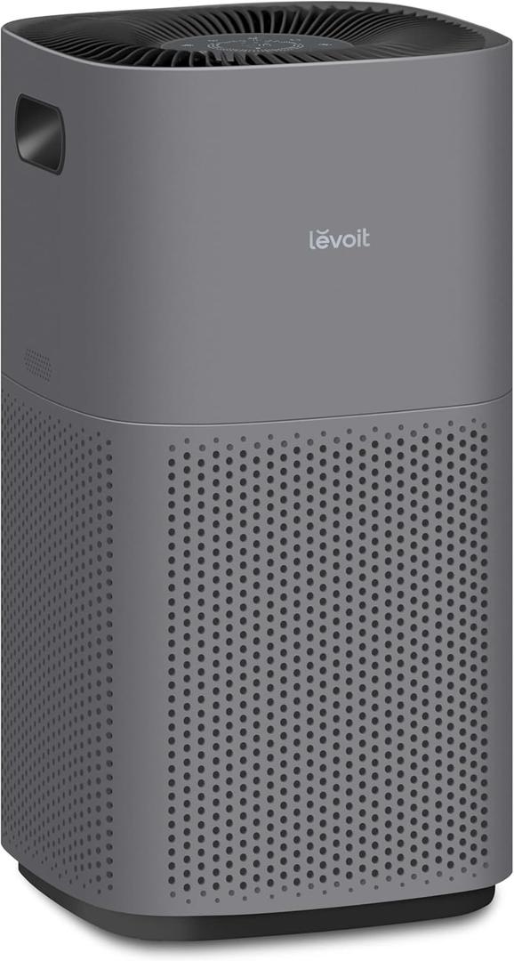 Levoit Air Purifiers for Home Large Room Up to 2933 Ft With HEPA Sleep Mode, AHAM VERIFIDE, Smart WIFI, PM2.5 Monitor, 3-in-1 Filter For Smoke, Pet Allergies, Dust, Alexa Control, Core 600S-P, Grey