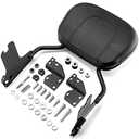 Mofun Sissy Bar Passenger Backrest with Mounting Rack Docking Hardware Kit Compatible with Harley Touring Road King Street Electra Road Glide 1997-2008