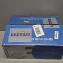 46 inch Ceiling Fans with Lights and Remote/APP Control, Low Profile Ceiling Fan with Light, Flush Mount, 3CCT, 6 Reversible Blades 6 Speeds Modern Ceiling Fan for Bedroom Living Room, Nickel