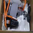 VEVOR Drain Cleaner Machine 100FT x 1/2 Inch, Auto Feed Sewer Snake Drain Auger on Wheels, Portable Drain Cleaning Machine with 8 Cutters & Air-activated Foot Switch for 2" to 4" Pipes