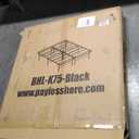 Amazon Basics Bed Frame with Storage, Foldable Metal Platform, Sturdy Steel, No Box Spring Needed, 18 inches High, Tool-Free Setup, Full Size, Black