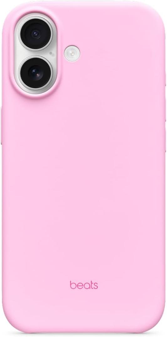 Beats iPhone 17 Case with MagSafe & Camera Control, Matte Finish, Microfiber Lining Pebble Pink