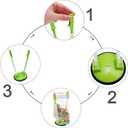 Ruibo Baggy Rack Holder For Food Prep/Ziplock Bag, Meal Planning/Plastic Freezer Bag Holders Stand, Green, Pack of 4 - 4 Pcs