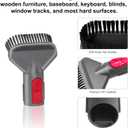Compatible with Dyson Dusting Brush Horse Hair Brush Attachment Compatible with Dyson V15 V11 V10 V8 V7 Vacuum Cleaner (Hard brush)