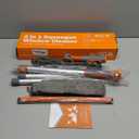 Eazer 2-in-1 Window Cleaner Tool, 64'' Window Squeegee for Home, Window Cleaning Squeegee Kit with Telescopic Pole, Window Washing Kit with Rotatable Bendable Head(Threaded + Telescopic)