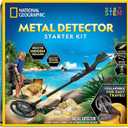 National Geographic Starter Metal Detector Kit for Kids - Kids Metal Detector with 7.4" Waterproof Coil & Trowel, Lightweight Gold Detector, Beach Detecting, Gift for Boys & Girls