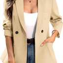 ELLEVEN Long Sleeve Slim Fit Blazers for Women Business Casual | Blazers for Women Business Casual,Lightweight Blazer for Women,Womens Blazers Dressy Casual with Pockets,Interview Outfit