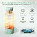 Momcozy Portable Bottle Warmer for Travel – Dual Heating Modes for Breast Milk & Water, Portable Milk Warmer with Fast Heating & Long Battery Life, 17 Ounces Large Capacity to Meet Your All-Day Needs