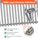 21 7/8 inch x 19 3/8 inch 1 Pack HDW195 Grill Steel Wire Cooking Grid Rock Grates Replacement Parts for Traeger Models 22 Series