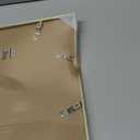 12x12 Gold Aluminum Picture Frame with White Mat and Real Glass, Wall Hanging