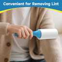 Swihauk 600 Sheets Extra Sticky Lint Rollers for Pet Hair, Easy Spiral Tear Lint Roller for Clothes with Ergonomic Handle, Multipurpose Lint Remover for Furniture, Carpet, Car Seat