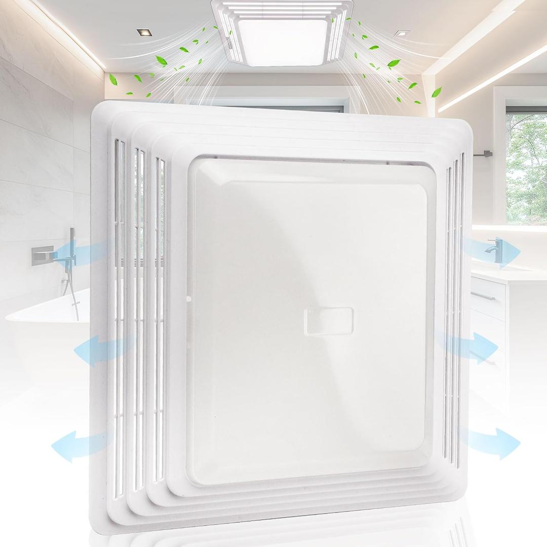 S97014094 Bathroom Fan Cover Grille and Lens for Br-oan Nu-tone 678, 679, 679FL, 679FLT, 680, 680FL, 680FLT, M680, HD50L, HD80L, 678C Exhaust Fan Models, no