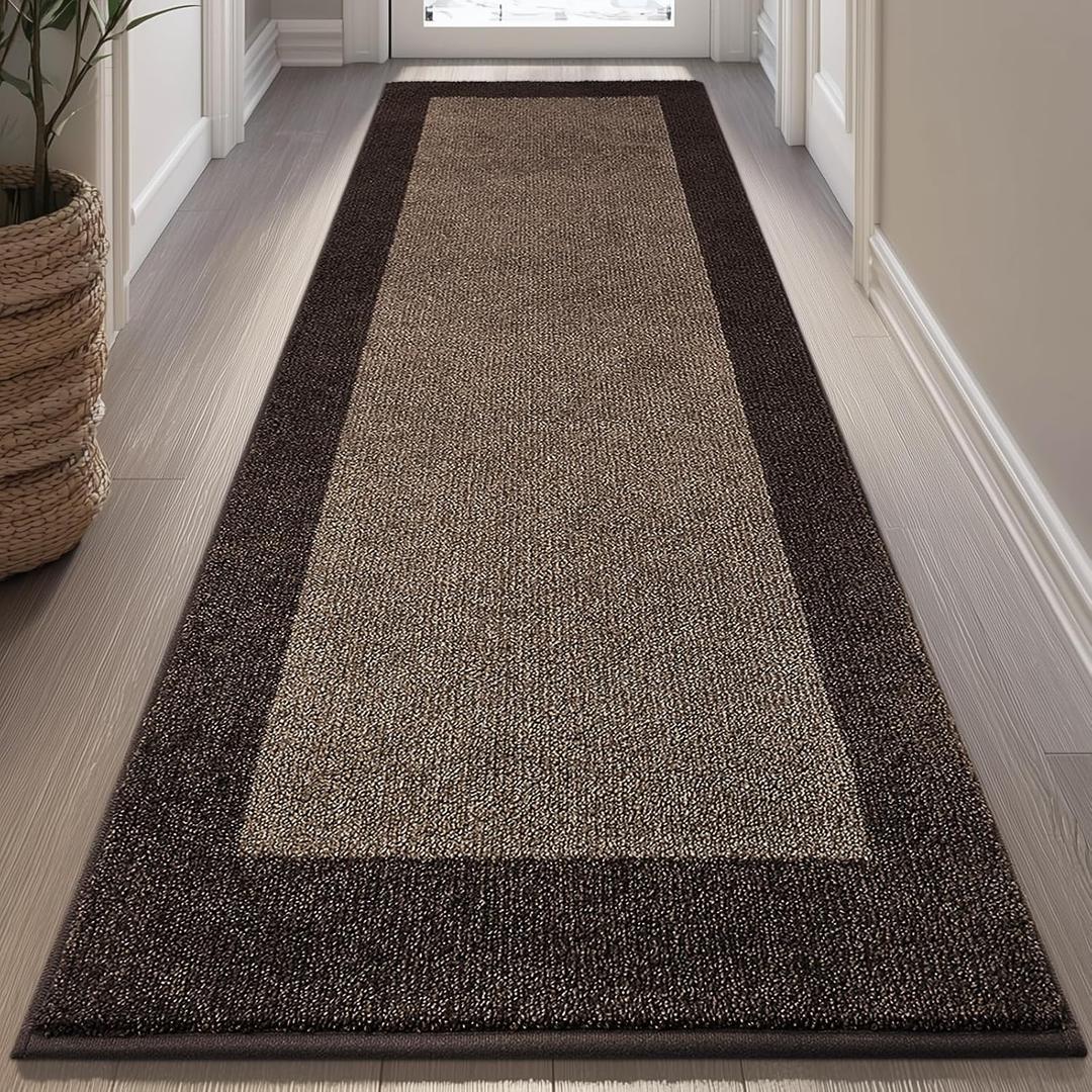 Machine Washable Kitchen Rug 32" x 72", Non Slip Indoor Door Rug, Absorbent Entrance Runner Rug for Bedroom, Hallway, Bathroom, Floor (Roll Packing)
