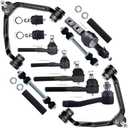 SCITOO 14pcs Front Suspension Kit Upper Control Arm Inner Outer Tie Rod End Adjusting Sleeve Sway Bar Link Fit 1997-2002 Ford Expedition 1997-2003 Ford for F-150 1998-2002 For Lincoln Navigator