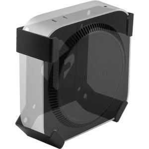 IFCASE Mount for Mac mini M4/M4 Pro 2024, Under Desk, Wall, Monitor Back VESA Mount Bracket with Heat Dissipation & Anti-Scratch Design (Black)
