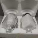 Glass Pendant Lighting for Kitchen Island Foyer 2 Pack Nickel Clear 8 Inch