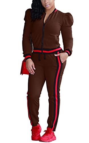 Akmipoem Jogging Pants  Brown L