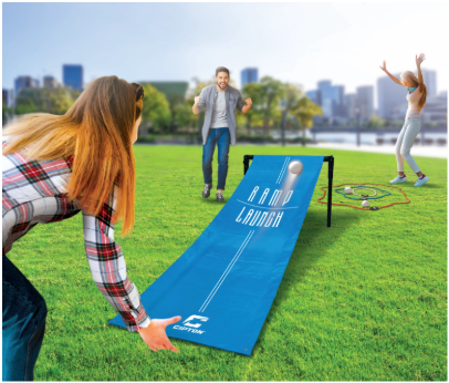 Cipton Board Set Hole Games Portable Cornhole Set for Indoor and Outdoor Ideal for Kids, Adults, Camping, Travel, Beach, Yard, 7 Feet Ramp, 6 Launch Balls