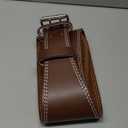 Leather Weight lifting Belt for Men - 6 Inch Padded Lumbar Back Support Belts, Workout Waist Brace for Weightlifting Powerlifting Deadlifts Squat Strength Training Fitness (XX-Large 37.8"-47.3" (Waist size not pant size), Brown)