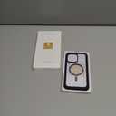 Miracase Magnetic for iPhone 14 Pro Max Case 6.7 inch, (Compatible with MagSafe) Upgrade Full-Body Clear Phone Bumper Case with Built-in 9H Tempered Glass Screen Protector, Magnetic Purple