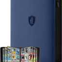 9 Pocket Toploaders Binder with Zipper  Holds 288 Top Loaders  Premium Double-Sided Card Album for Trading Cards, TCG, MTG, Sports Cards (Midnight Blue)