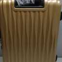 SwissGear 7272 Energie Expandable Hardside Luggage with Spinner Wheels and TSA Lock, Gold, Checked-Medium 24-Inch
