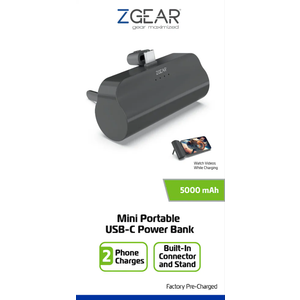 ZGear 5000 mAh Mini Portable USB-C Power Bank